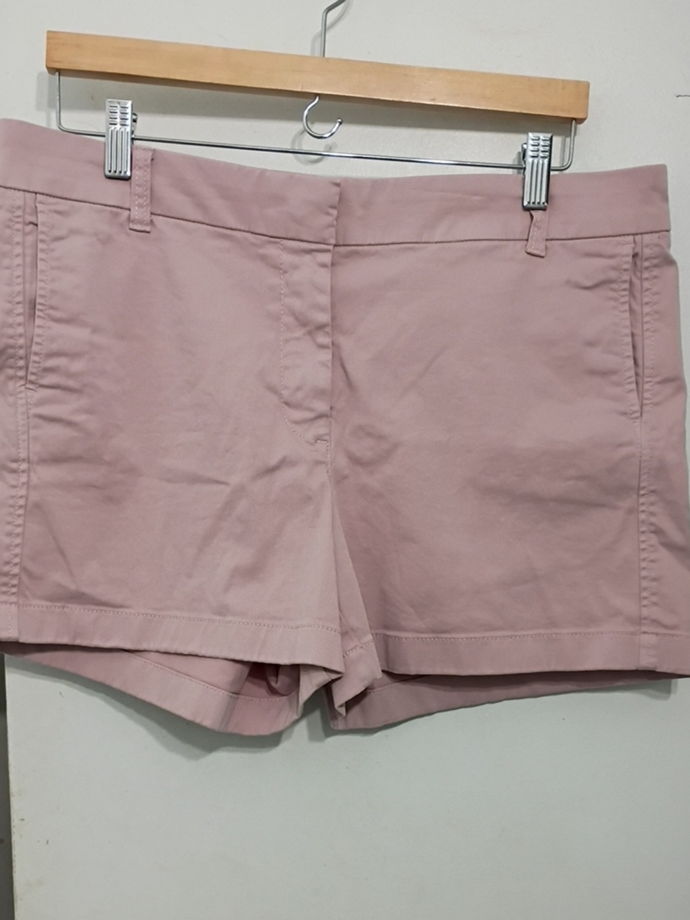 J. Crew Chino Dusty Rose Cotton-Blend Shorts Size 12